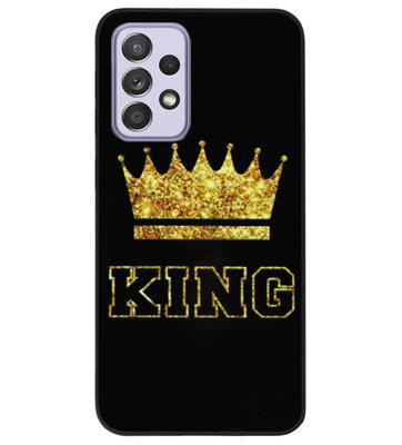 ADEL Siliconen Back Cover Softcase Hoesje voor Samsung Galaxy A52(s) (5G/ 4G) - King Koning