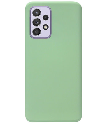 ADEL Premium Siliconen Back Cover Softcase Hoesje voor Samsung Galaxy A52(s) (5G/ 4G) - Lichtgroen