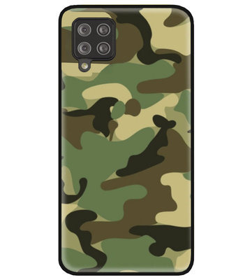 ADEL Siliconen Back Cover Softcase Hoesje voor Samsung Galaxy A42 - Camouflage