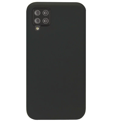 ADEL Siliconen Back Cover Softcase Hoesje voor Samsung Galaxy A42 - Zwart