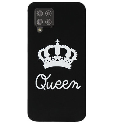 ADEL Siliconen Back Cover Softcase Hoesje voor Samsung Galaxy A42 - Queen