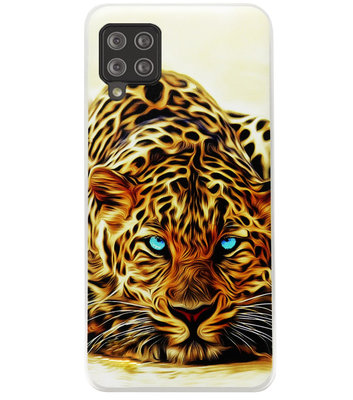 ADEL Siliconen Back Cover Softcase Hoesje voor Samsung Galaxy A42 - Tijger