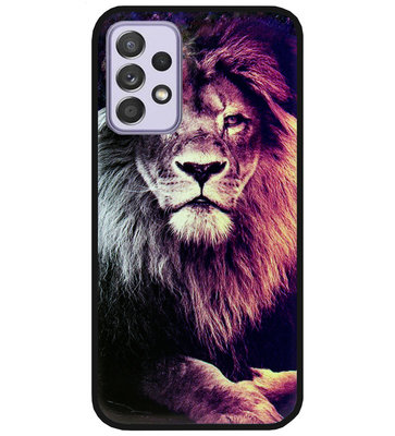 ADEL Siliconen Back Cover Softcase Hoesje voor Samsung Galaxy A72 - Leeuw