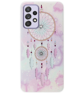 ADEL Siliconen Back Cover Softcase Hoesje voor Samsung Galaxy A72 - Dromenvanger Kleur