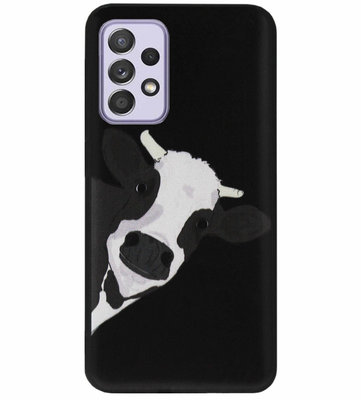 ADEL Siliconen Back Cover Softcase Hoesje voor Samsung Galaxy A72 - Koe