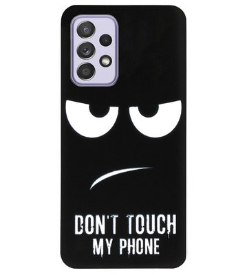 ADEL Siliconen Back Cover Softcase Hoesje voor Samsung Galaxy A72 - Don't Touch My Phone
