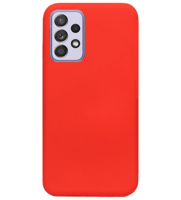 ADEL Siliconen Back Cover Softcase Hoesje voor Samsung Galaxy A72 - Rood