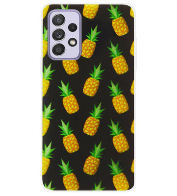 ADEL Siliconen Back Cover Softcase Hoesje voor Samsung Galaxy A72 - Ananas