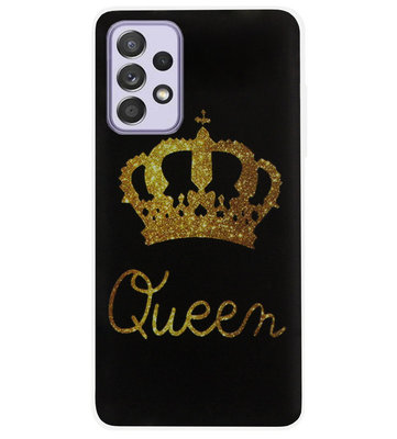 ADEL Siliconen Back Cover Softcase Hoesje voor Samsung Galaxy A72 - Queen Koningin