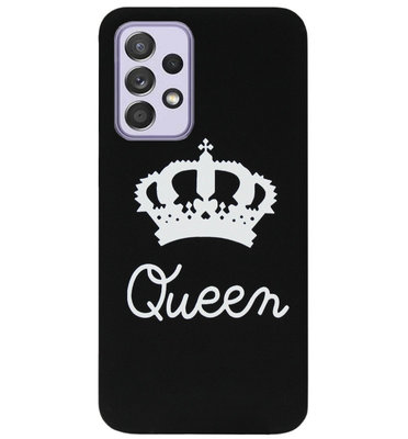 ADEL Siliconen Back Cover Softcase Hoesje voor Samsung Galaxy A72 - Queen