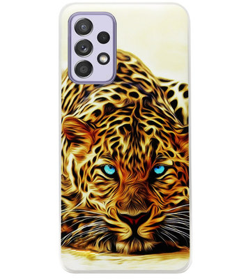 ADEL Siliconen Back Cover Softcase Hoesje voor Samsung Galaxy A72 - Tijger
