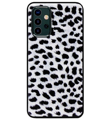ADEL Siliconen Back Cover Softcase Hoesje voor Samsung Galaxy A32 - Luipaard Wit