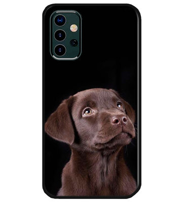 ADEL Siliconen Back Cover Softcase Hoesje voor Samsung Galaxy A32 - Labrador Retriever Hond Bruin