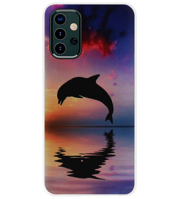 ADEL Kunststof Back Cover Hardcase Hoesje voor Samsung Galaxy A32 - Dolfijn