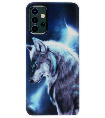 ADEL Siliconen Back Cover Softcase Hoesje voor Samsung Galaxy A32 - Wolf