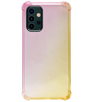 ADEL Siliconen Back Cover Softcase Hoesje voor Samsung Galaxy A32 - Kleurovergang Roze Geel