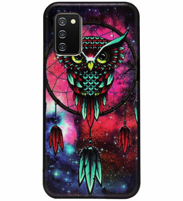 ADEL Siliconen Back Cover Softcase Hoesje voor Samsung Galaxy A02s - Uil