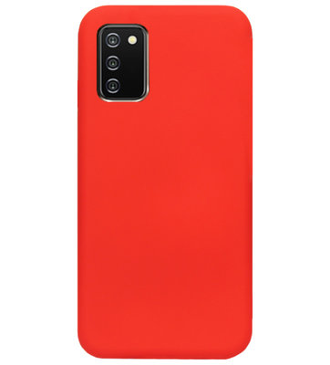ADEL Siliconen Back Cover Softcase Hoesje voor Samsung Galaxy A02s - Rood