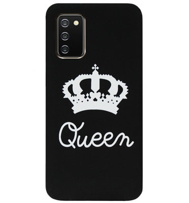ADEL Siliconen Back Cover Softcase Hoesje voor Samsung Galaxy A02s - Queen