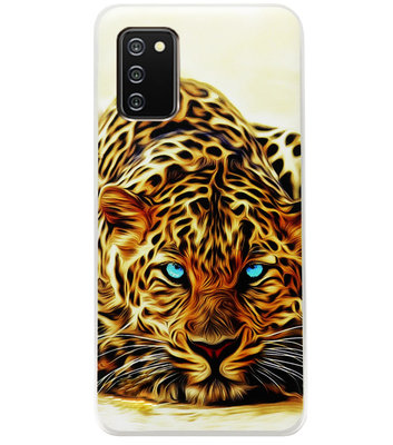 ADEL Siliconen Back Cover Softcase Hoesje voor Samsung Galaxy A02s - Tijger