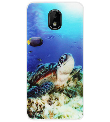 ADEL Siliconen Back Cover Softcase Hoesje voor Samsung Galaxy J3 (2018) - Schildpad