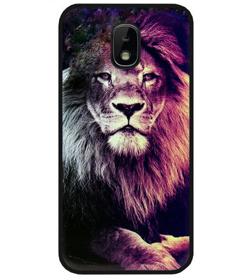 ADEL Siliconen Back Cover Softcase Hoesje voor Samsung Galaxy J3 (2018) - Leeuw