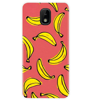 ADEL Siliconen Back Cover Softcase Hoesje voor Samsung Galaxy J3 (2018) - Bananen Geel