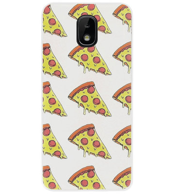 ADEL Siliconen Back Cover Softcase Hoesje voor Samsung Galaxy J3 (2018) - Junkfood Pizza