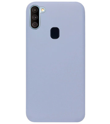 ADEL Premium Siliconen Back Cover Softcase Hoesje voor Samsung Galaxy A11/ M11 - Lavendel Grijs