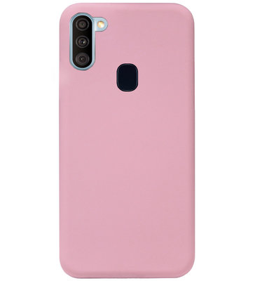 ADEL Siliconen Back Cover Softcase Hoesje voor Samsung Galaxy A11/ M11 - Roze