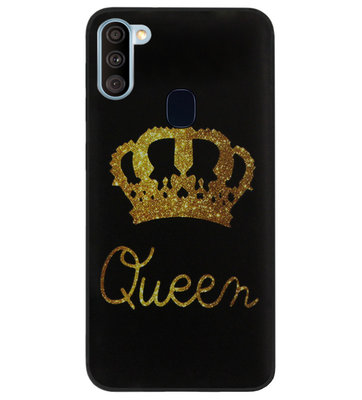 ADEL Siliconen Back Cover Softcase Hoesje voor Samsung Galaxy A11/ M11 - Queen Koningin