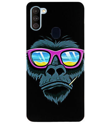 ADEL Siliconen Back Cover Softcase Hoesje voor Samsung Galaxy A11/ M11 - Gorilla Apen