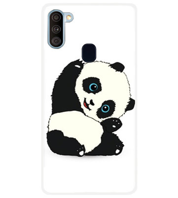 ADEL Siliconen Back Cover Softcase Hoesje voor Samsung Galaxy A11/ M11 - Panda