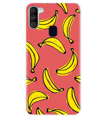 ADEL Siliconen Back Cover Softcase Hoesje voor Samsung Galaxy A11/ M11 - Bananen Geel