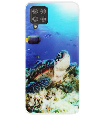 ADEL Siliconen Back Cover Softcase Hoesje voor Samsung Galaxy A12/ M12 - Schildpad