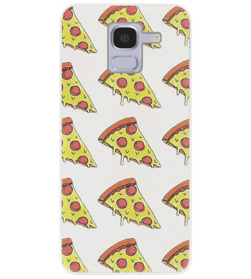 ADEL Siliconen Back Cover Softcase Hoesje voor Samsung Galaxy J6 (2018) - Junkfood Pizza