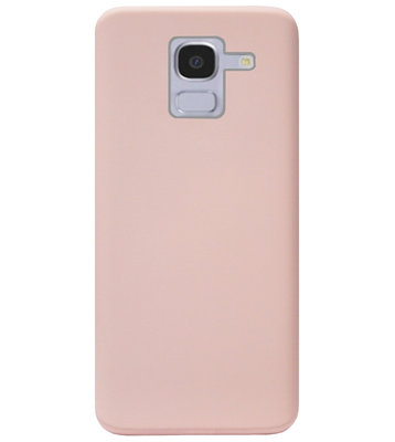 ADEL Premium Siliconen Back Cover Softcase Hoesje voor Samsung Galaxy J6 (2018) - Lichtroze