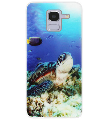 ADEL Siliconen Back Cover Softcase Hoesje voor Samsung Galaxy J6 Plus (2018) - Schildpad
