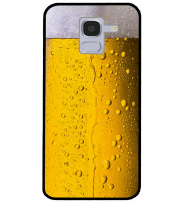 ADEL Siliconen Back Cover Softcase Hoesje voor Samsung Galaxy J6 Plus (2018) - Pils Bier