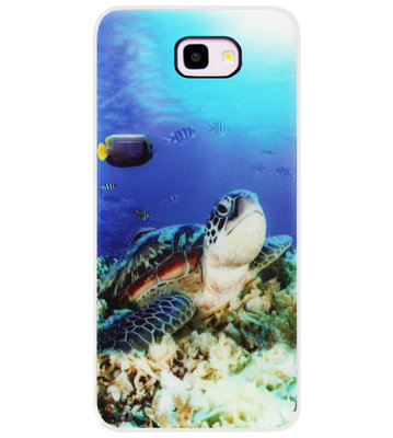 ADEL Siliconen Back Cover Softcase Hoesje voor Samsung Galaxy J4 Plus - Schildpad