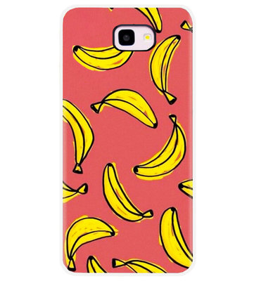 ADEL Siliconen Back Cover Softcase Hoesje voor Samsung Galaxy J4 Plus - Bananen Geel