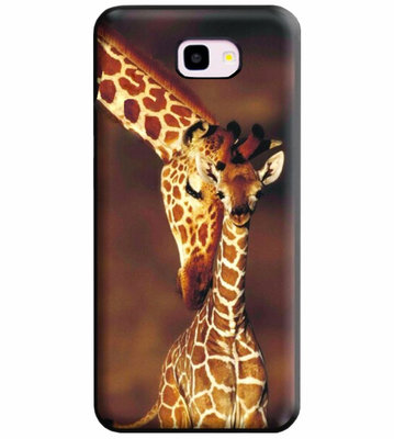 ADEL Siliconen Back Cover Softcase Hoesje voor Samsung Galaxy J4 Plus - Giraf