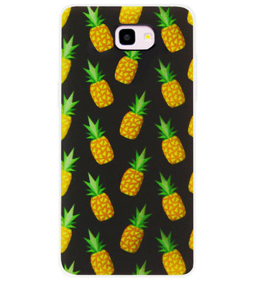 ADEL Siliconen Back Cover Softcase Hoesje voor Samsung Galaxy J4 Plus - Ananas