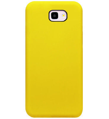ADEL Siliconen Back Cover Softcase Hoesje voor Samsung Galaxy J4 Plus - Geel