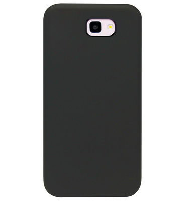 ADEL Siliconen Back Cover Softcase Hoesje voor Samsung Galaxy J4 Plus - Zwart