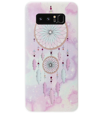 ADEL Siliconen Back Cover Softcase Hoesje voor Samsung Galaxy Note 8 - Dromenvanger Kleur