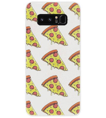 ADEL Siliconen Back Cover Softcase Hoesje voor Samsung Galaxy Note 8 - Junkfood Pizza