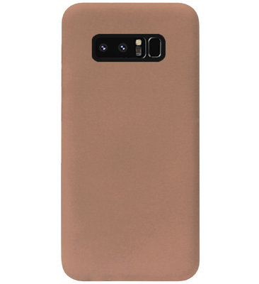 ADEL Siliconen Back Cover Softcase Hoesje voor Samsung Galaxy Note 8 - Bruin