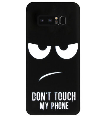 ADEL Siliconen Back Cover Softcase Hoesje voor Samsung Galaxy Note 8 - Don't Touch My Phone