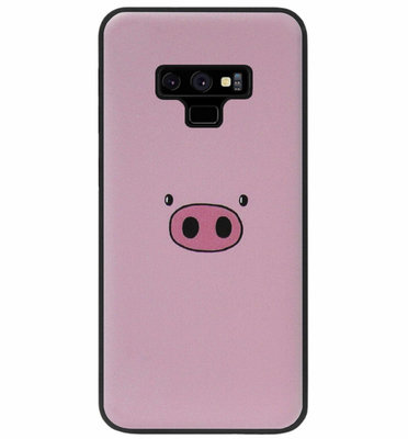 ADEL Siliconen Back Cover Softcase Hoesje voor Samsung Galaxy Note 9 - Biggetje